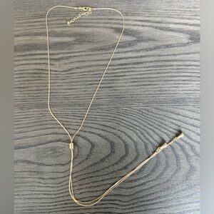 Gold bolo-tie style necklace